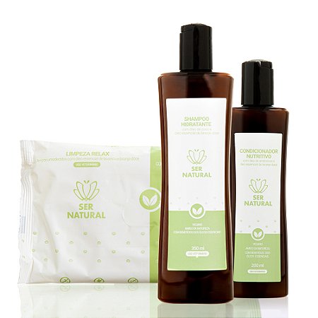 Kit promocional: Compre Shampoo + Condicionador e leve Lenço de brinde – Ser Natural