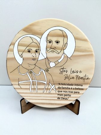 São Luís e Santa Zélia Martin - Quadro decorativo