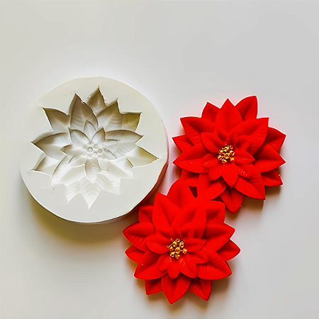 Molde Flor de natal