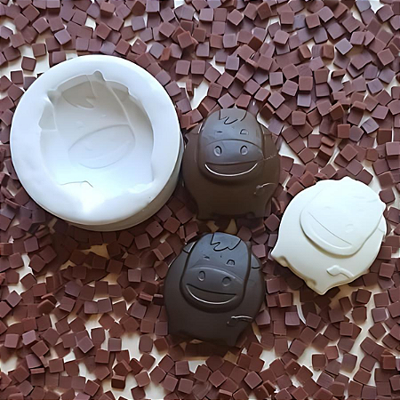 Molde Chocolate vaquinha piscando