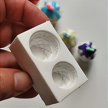 Molde Mini casquinhas de sorvete