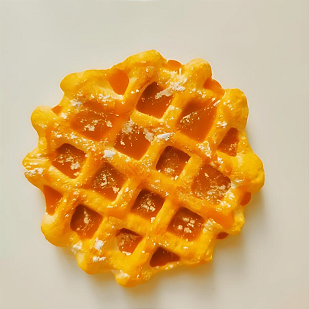 Molde Waffle gourmet realista
