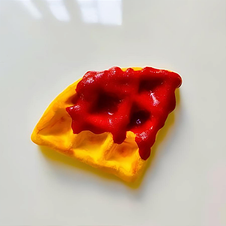 Molde Waffle gourmet triangular realista