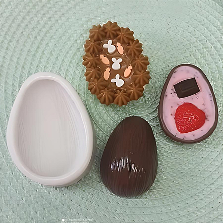 Molde Ovo de Chocolate com Textura