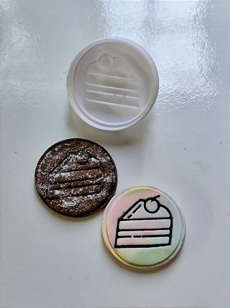 Kit cortador marcador fatia de bolo