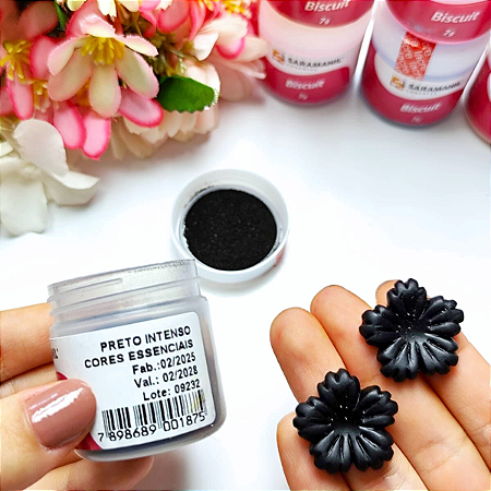 Corante em Pó Saramanil Preto Intenso 7g