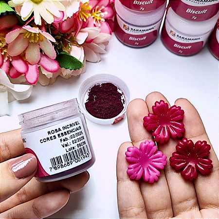 Corante em Pó Saramanil Rosa Incrível 7g