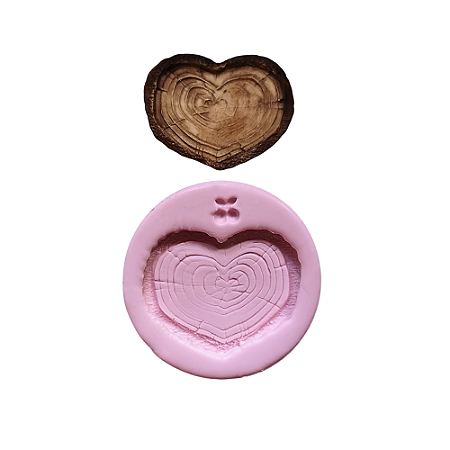 Molde base tronco coração