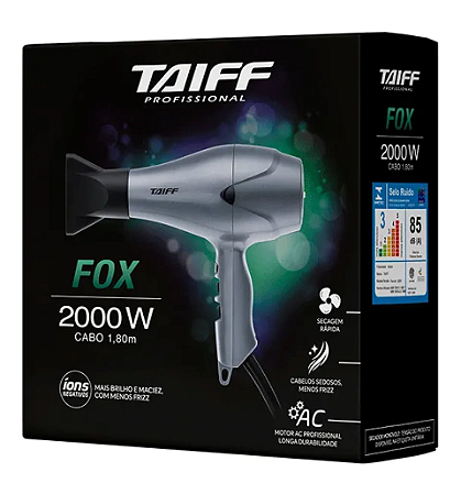 TAIFF SECADOR FOX ION 2000W PRATA 220V