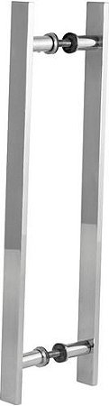 Puxador Quadrado Duplo Medida Especial 70cm Entre Furos 50cm