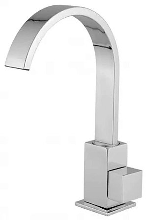 Torneira Lavatório Quadrit 6166 Slim Bica Móvel de Mesa 1/4 de Volta