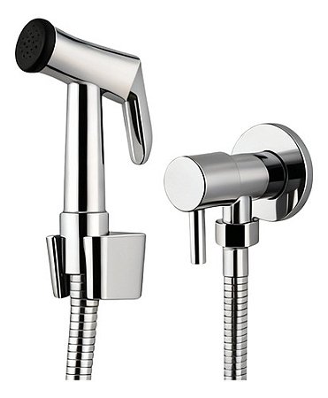 Ducha Higiênica Completa 100% Metal 1/4 Volta Alta Pressão