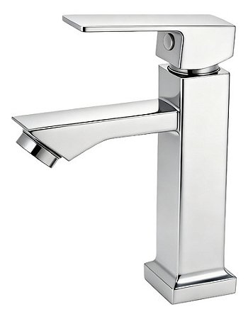 Torneira Banheiro Monolux Inox Cromada Bica Baixa Bancada Prateado Cromado