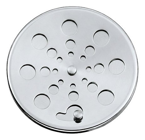 Tampa Ralo Grelha Redonda 15x15 Aço Inox Com Fecho Rotativo