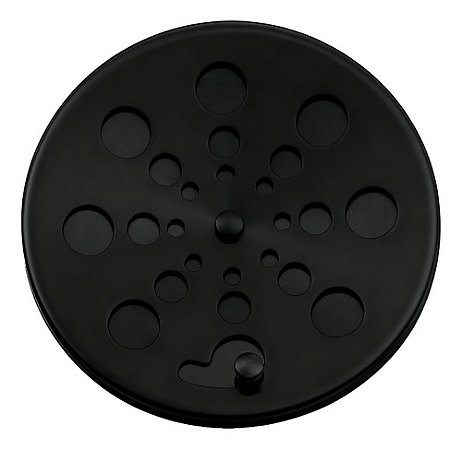 Tampa De Ralo Grelha Redonda 10cm Preta Fosca Abre E Fecha