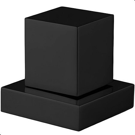 Acabamento Quadrado Preto Fosco Para Registro Padrão Deca Preto Fosco
