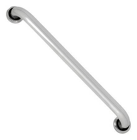 Barra Ou Alça De Apoio Em Alumínio 50 Cm Idosos Deficientes Prateado