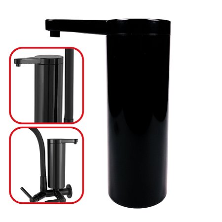 Copo ABS Torneira Filtro Preto Todo Preto Luxo