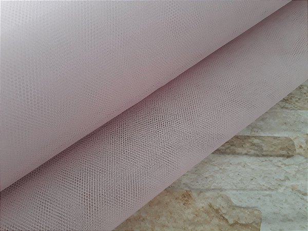 Tule Cor-de-Rosa - 1m x 1,20m ### PONTA DE ESTOQUE ###