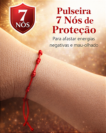 Pulseira 7 nós de Proteção