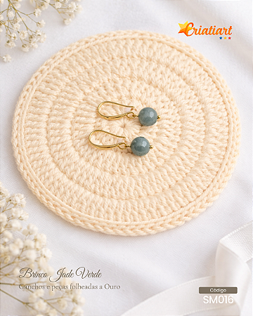 Brinco Jade Verde
