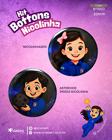 KIT Botton Nicolinha