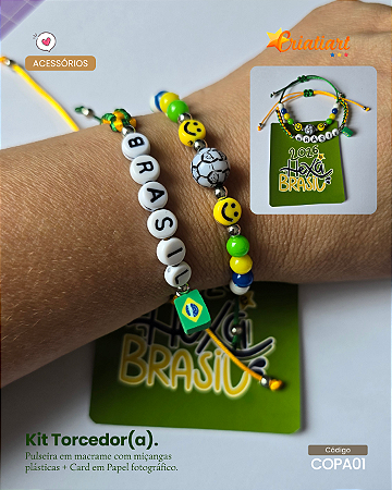 Pulseira Hexa Copa do Mundo