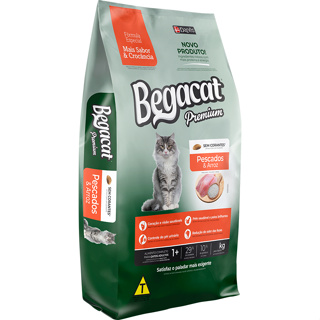 Ração Begacat Pescado Castrado 7kg