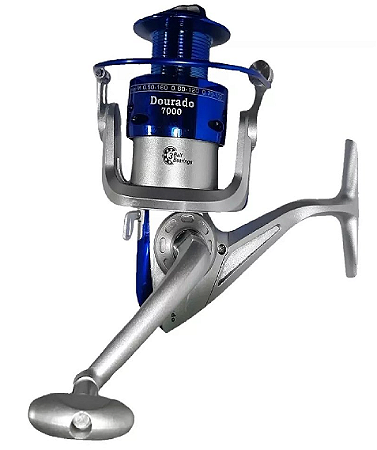 Molinete de Pesca Sahara Dourado 3 Rolamentos Drag 5 KG Tamanhos 3000 4000 5000