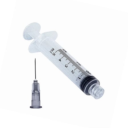 Seringa Hipodérmica Bico Rosca Luer Lock Com Agulha Sr Tamanho:5ml (7397)