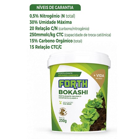 Adubo Fertilizante Forth Bokashi 250g (7898268383248)