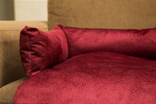 Manta para Sofá Luppet com encosto para Cachorro ou Gato Bordo