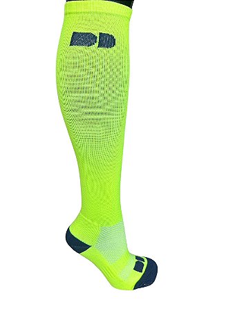 Meias UseDD Meião Cano Longo Amarelo Flúor  Nº 34 A 39