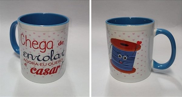 Caneca de alta durabilidade em polímero, estampada para o "Dia dos Namorados"