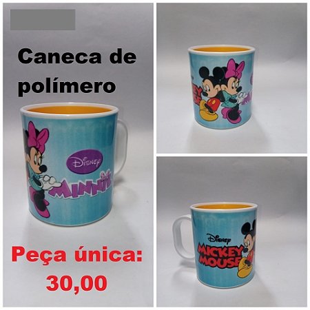 Caneca reforçada em polímero, estampada com motivo infantil