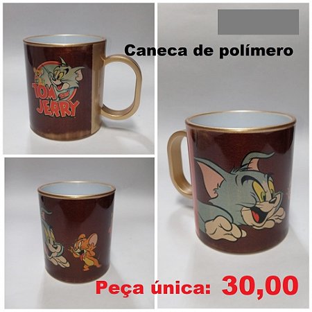 Caneca reforçada em polímero, estampada com motivo infantil