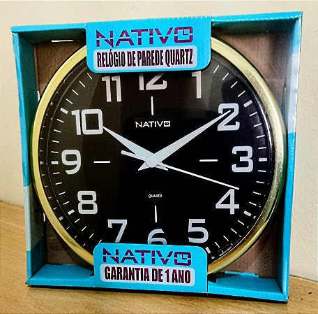 Relógio de parede metalizado 06