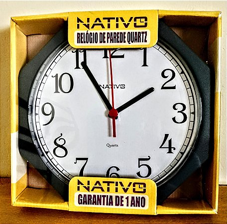 Relógio de parede SSE Preto