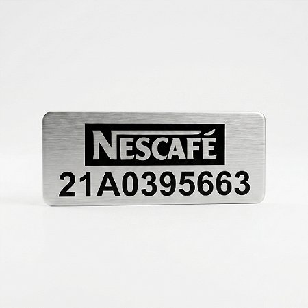 500 placas em Inox com QR Code Gravado