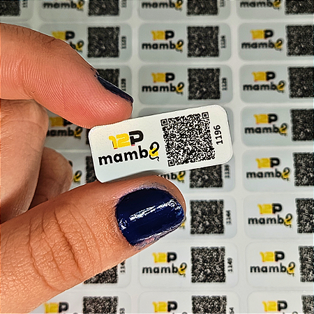 1000 Etiquetas Patrimoniais em Poliéster Laminado de Uso Interno/Externo 30x13mm