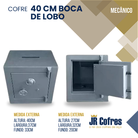 Cofre 40cm Boca de Lobo