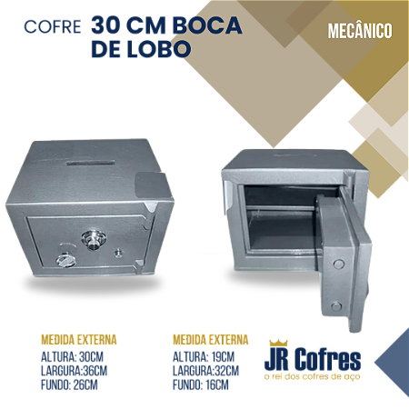 Cofre 30cm Boca de Lobo