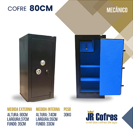 Cofre 80cm Mecânico