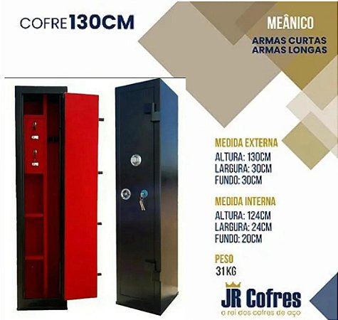 Cofre 130cm mecânico
