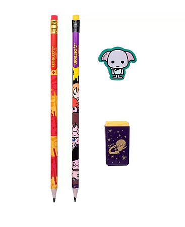 Conjunto escrita Harry Potter 4 itens