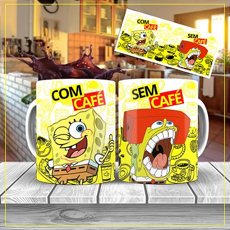 Caneca Personalizada Bob Esponja Café