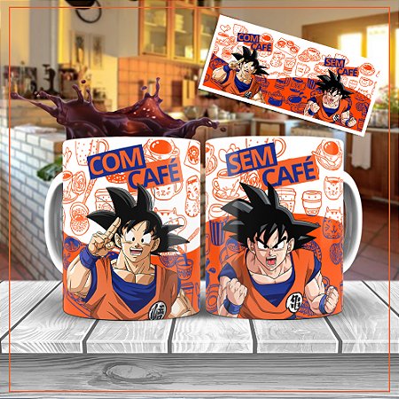 Caneca Personalizada Goku Café