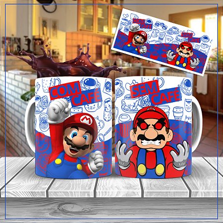Caneca Personalizada Mario Café