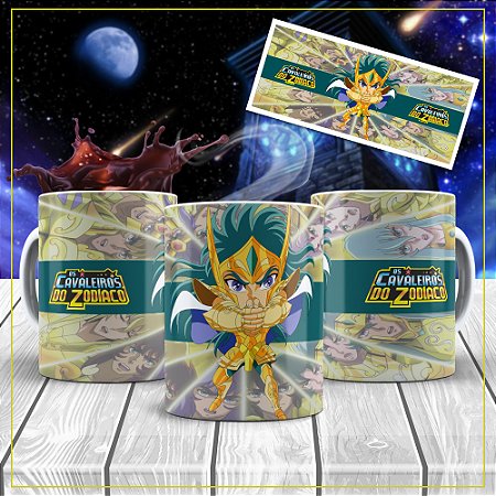 Caneca Personalizada Cavaleiros do Zodiáco (Aquario)