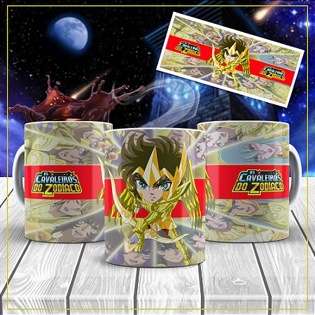 Caneca Personalizada Cavaleiros do Zodiáco (Sagitario)